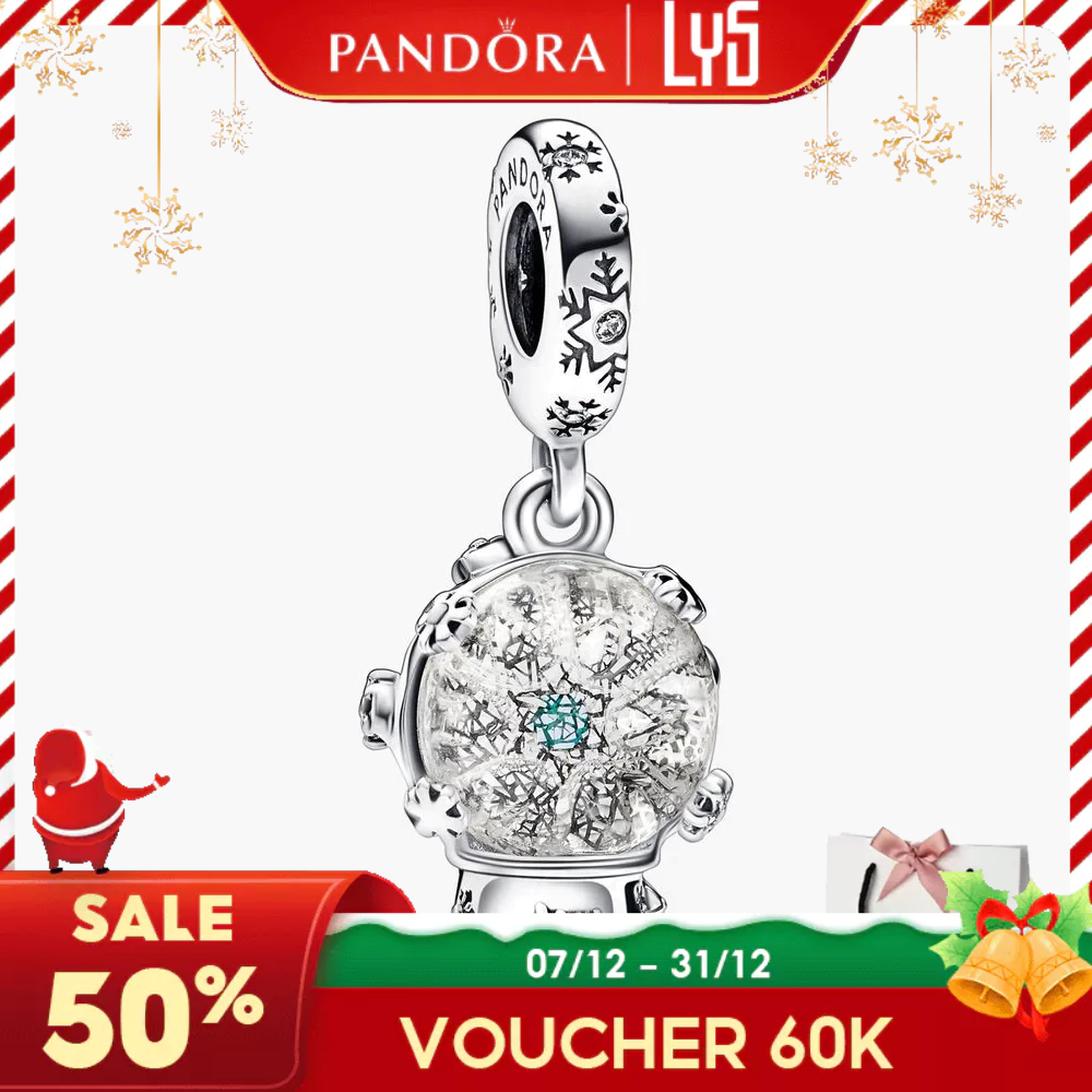 Charm Bạc S925 Moments Hình Quả Cầu Tuyết 1538