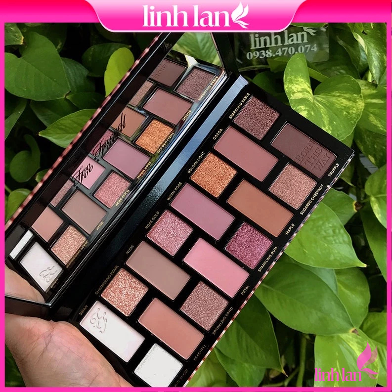 Bảng phấn mắt TooFaced Born This Way The Natural Nudes 16 ô cấp ẩm nhẹ giúp phấn trở nên mịn màng linhlanshop
