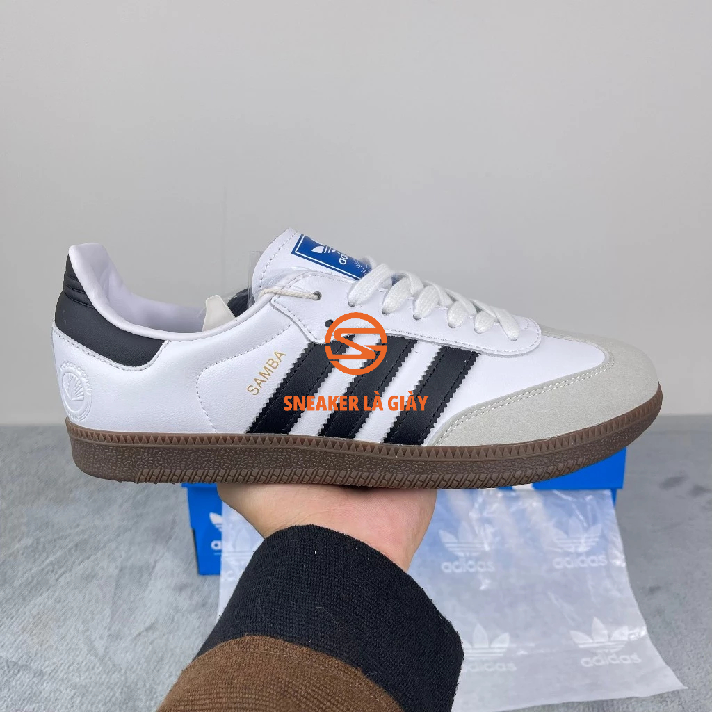 Giày Adidas Samba Vegan FW2427 White Black Gum - High Quality FULLBOX