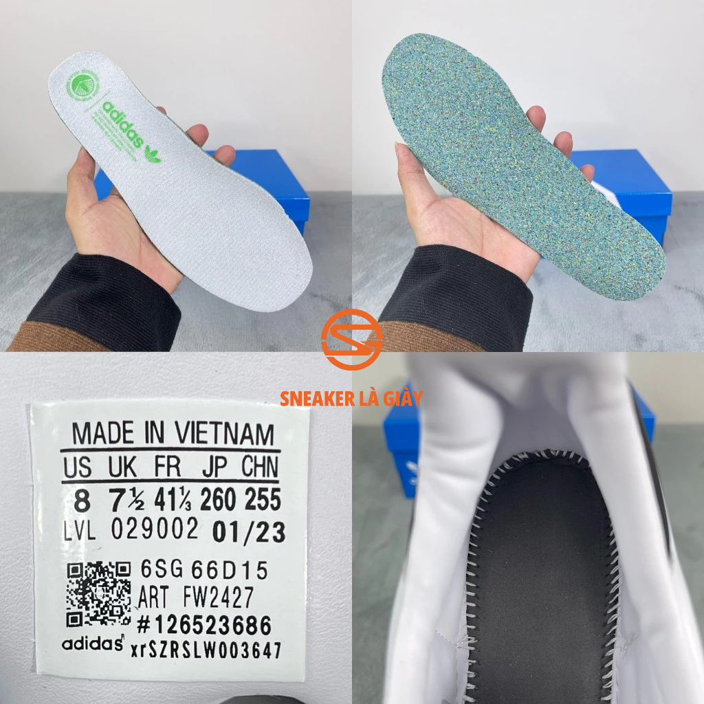 Giày Adidas Samba Vegan FW2427 White Black Gum - High Quality FULLBOX