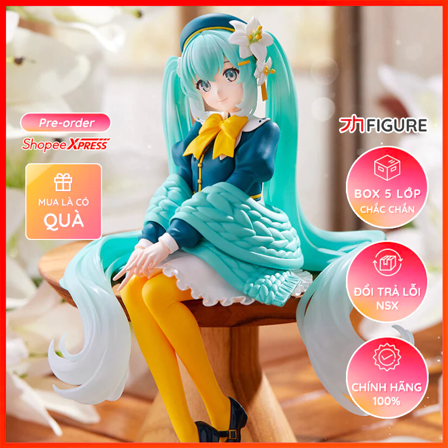 Mô Hình Hatsune Miku, Piapro Characters, Lily Ver. - Flower Fairy, Noodle Stopper Figure (FuRyu)