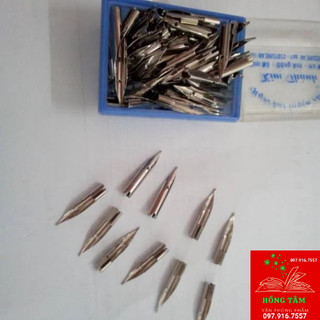 Combo 10 ngòi bút trơn(ngòi bút kim thành 52, bút Ngòi trơn MG, ngòi bút máy tẩy...)
