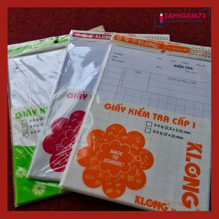 Giấy Kiểm Tra Klong 4 Ôly - Ms: 011