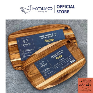 A088 THỚT THÁI GỖ TEAK VÂN NGANG KAIYO NHẬT BẢN - HÌNH OVAL - SIZE S/M