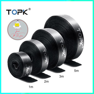 Dây Dán Chống Rối Dây Cáp Sạc Tai Nghe, Dây Quấn Velcro Cố Định Dây Gọn Gàng TOPK