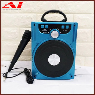 Loa Kéo Bluetooth P88 P89 - Loa Xách Tay Tặng Micro Hát Karaoke Cực Hay CÓ SỈ