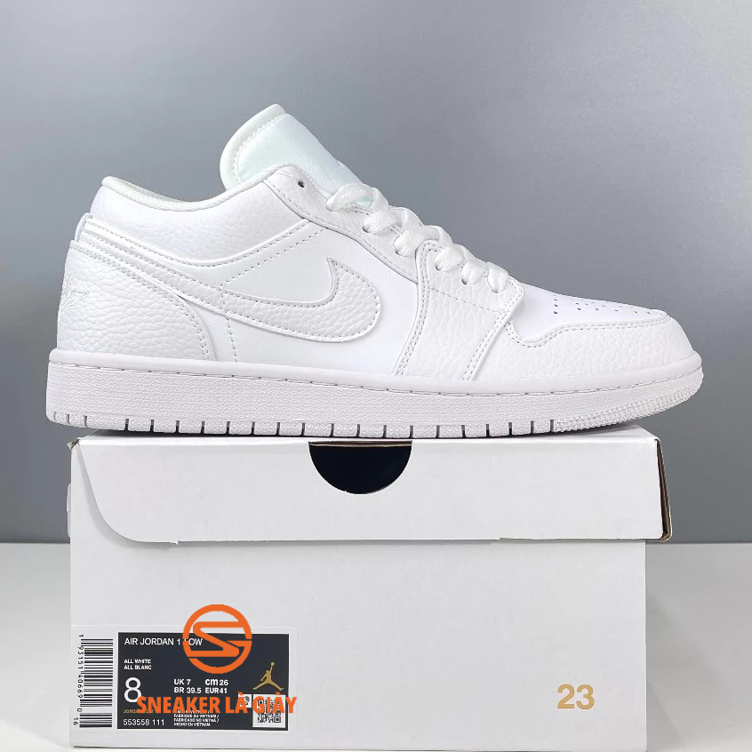Giày Air Jordan 1 Low Triple White - High Quality Fullbox