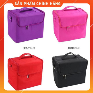 Cốp đựng đồ nail vỏ vải bền loại cốp to chuyên dụng đựng dụng cụ nail mi kt 27x28x21 cm.