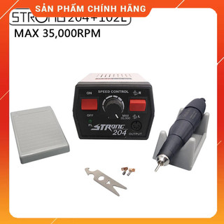 [free ship]Máy mài móng strong 204 công nghệ Korea tốc độc cao 50000 vòng / phút chuyên nghiệp cực khỏe cực bền