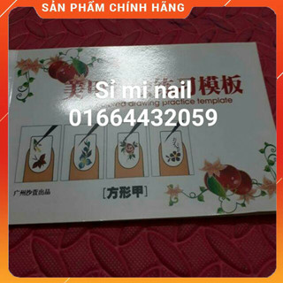 Sách tập vẽ toàn bộ các kỹ thuật vẽ cọ bản cọ nét...nail chuyên nghiệp. Dù bạn là new nailer hay là thợ
