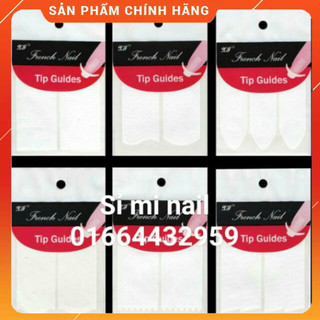 combo 10 túi Form dán french đầu móng để sơn tạo hình đầu móng. Nhiều mẫu french đa dạng mẫu mã dễ sử dụng tạo thiết kế