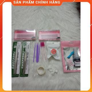Combo set đầy đủ dụng cụ tự nối mi tại nhà