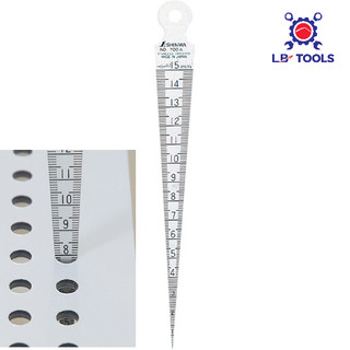 Thước đo lỗ, đo khe hở, thước lá shinwa nhật 62600 từ 1-15mm - made in japan