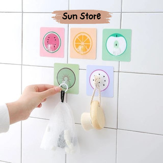 Móc dán tường đa năng siêu dính nhiều hình cute - Sun Store