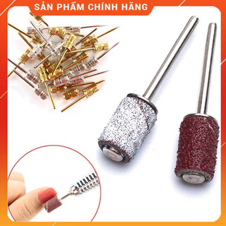 Đầu mài lắp đầu nhám. Tiện ích dùng trong mài mịn mài phá gel đắp gel bột... Có 2 màu vàng và bạc rất đẹp