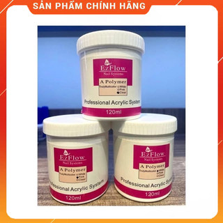 Bột đắp móng chất liệu bột cực mịn cực dẻo siêu thích... bột có 3 màu hũ to 120g siêu tiết kiệm..