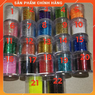 Nhũ kim tuyến mịn rắc trang trí móng hũ to 20g.