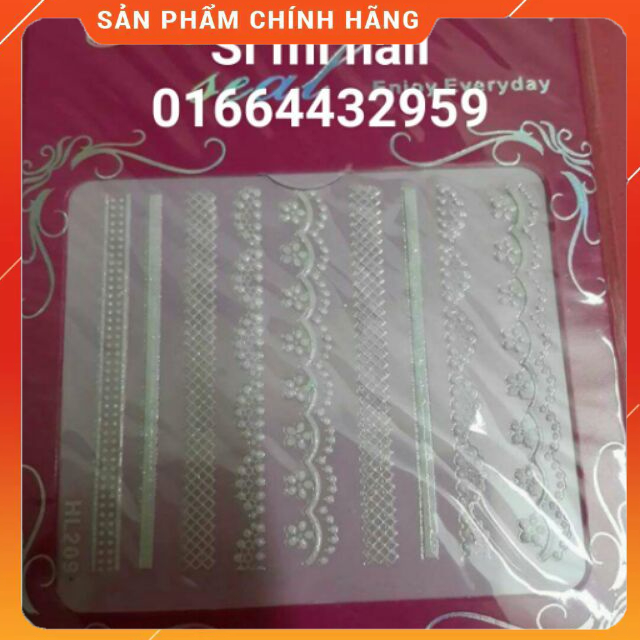 Hình dán 3d kiểu zen trang trí móng..