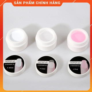Gel đắp móng uv hiệu hongnuo chất lượng cực tốt đắp móng cực thích có 3 màu trắng hồng trong