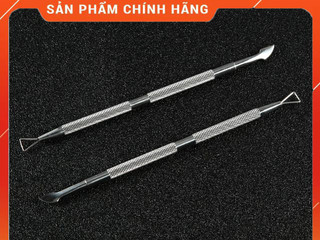 Cây 2 đầu đẩy da lấy khóe và cạo sơn da móng tay chân loại, chất liệu thép ko rỉ chất lượng bền tốt hợp lý...