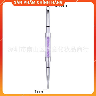 Cọ nét 2 đầu. Cọ đắp gel 2 đầu loại tốt. 1 đầu là cọ râu cọ nét nhỏ đẹp. 1 đầu là cọ đắp gel chuyên nghiệp