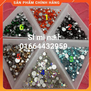 Túi đá chân dẹt túi 1 màu mix 6 size từ s6 đên s30. Túi 100 viên