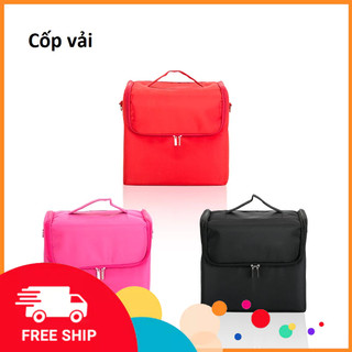 Cốp đựng đồ nail vỏ vải bền loại cốp to chuyên dụng đựng dụng cụ nail mi kt 27x28x21 cm.