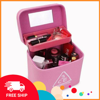 Cốp đựng đồ mi vỏ da bền loại cốp chuyên dụng đựng dụng cụ nail mi kt 24x20x17 cm.