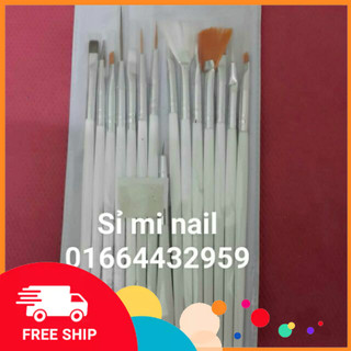 Bộ cọ vẽ cọ bản 3d vẽ gel 15 cọ đầy đủ