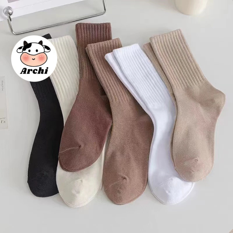 Tất vớ nam nữ cao cổ bo chân kiểu mới chất gân dày dặn