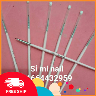 Cọ râu ngắn vẽ loại tốt chuyên vẽ nét hoa nét