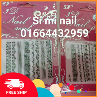 Hình dán móng trang trí làm nail 3d art ảnh cực đẹp họa tiết .
