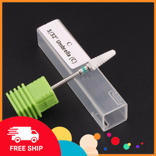 Đầu mài sứ dạng trụ bằng lắp máy mài móng cực thích giúp mài móng tay mịn nhanh