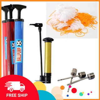 Bơm bóng đá loại tốt lưới bóng đá và đầu bơm bóng đá loại tốt.