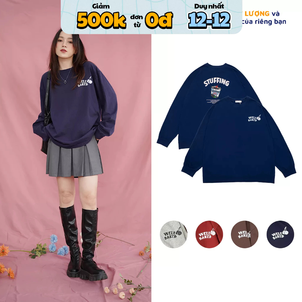 Áo thun dài tay MINION CLOTHING oversize Unisex form rộng sweater Ulzzang Streetwear Hàn Quốc chất nỉ thun cao cấp A3408