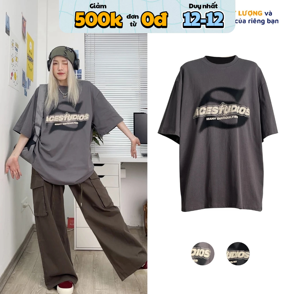 Áo phông MINION CLOTHING oversize tay lỡ Unisex Ulzzang Streetwear Hàn Quốc tee form rộng t-shirt nam nữ pull A3724