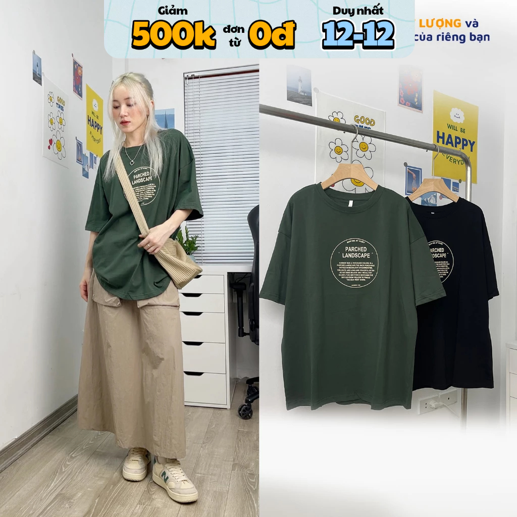 Áo phông MC21.STUDIOS oversize tay lỡ Unisex Ulzzang Streetwear Hàn Quốc tee form rộng t-shirt nam nữ pull A3618