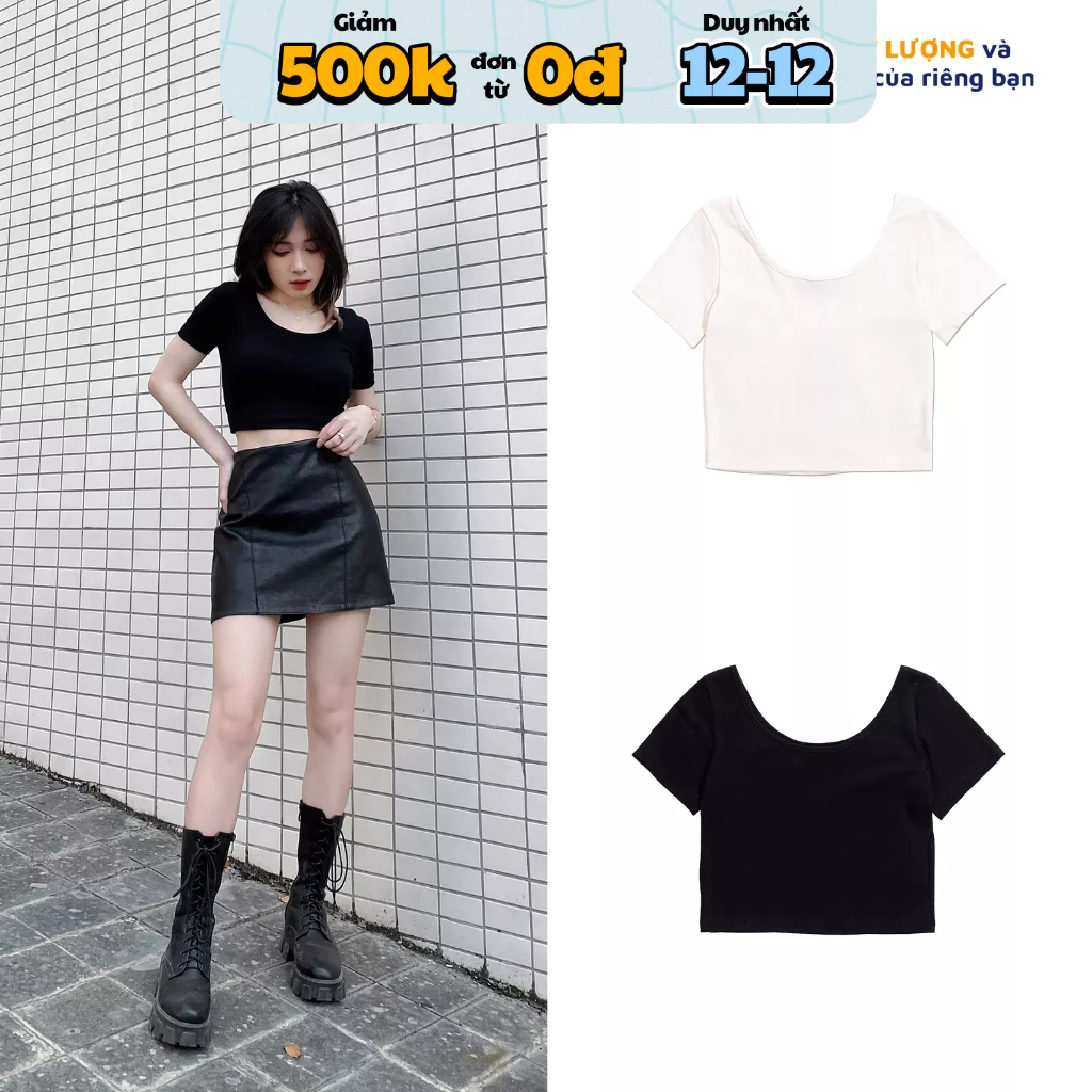 Áo croptop nữ tee form MINION CLOTHING ngắn tay phông cổ tròn pull Ulzzang Streetwear Hàn Quốc vải thun mềm mịn A3214