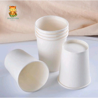 10-25 cốc giấy trắng cao cấp 270ml - 360ml - 480ml - tráng bóng dùng 1 lần