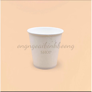 50 CỐC GIẤY TRẮNG 180ml DÙNG 1 LẦN