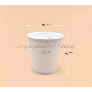 50 CỐC GIẤY TRẮNG 180ml DÙNG 1 LẦN