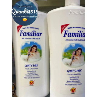 Sữa tắm familiar sữa dê trắng da 1l