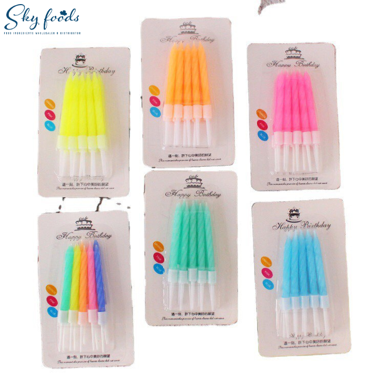 Trang Trí Bánh Sinh Nhật Bánh Kem - Nến Soắn Nhũ
