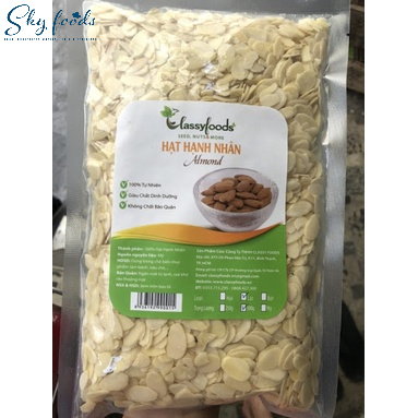 Hạnh Nhân Lát, Cơm Dừa Mịn Sấy Classy Foods 1kg
