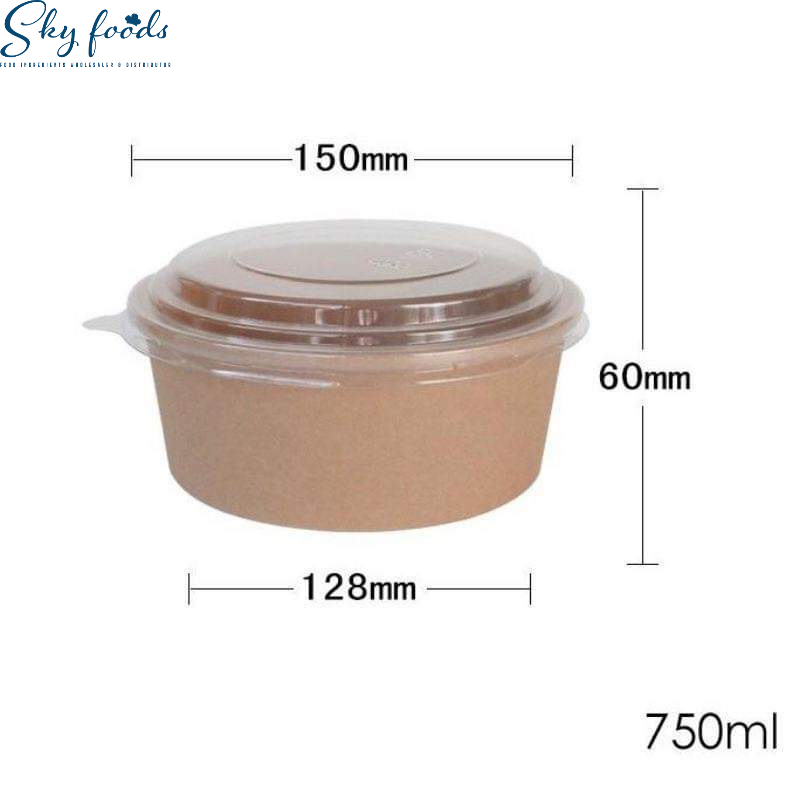 Set 100 Tô kraft 750 ml và 1000 ml