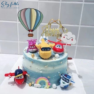 Bộ Máy Bay Mô Hình Dễ Thương - Trang Trí Bánh Kem, Bánh Sinh Nhật