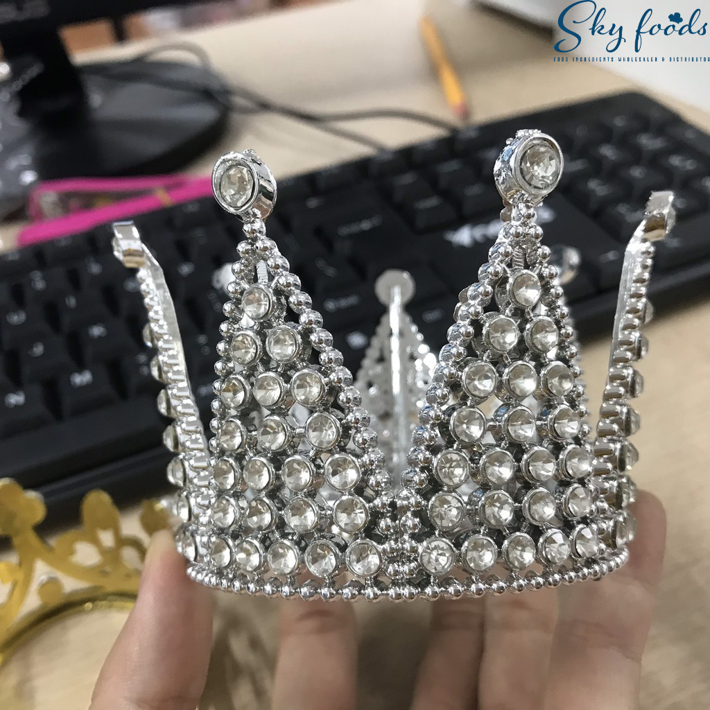 Phụ Kiện Bánh Sinh Nhật Bánh Kem - Vương Miện Trang Trí Bánh