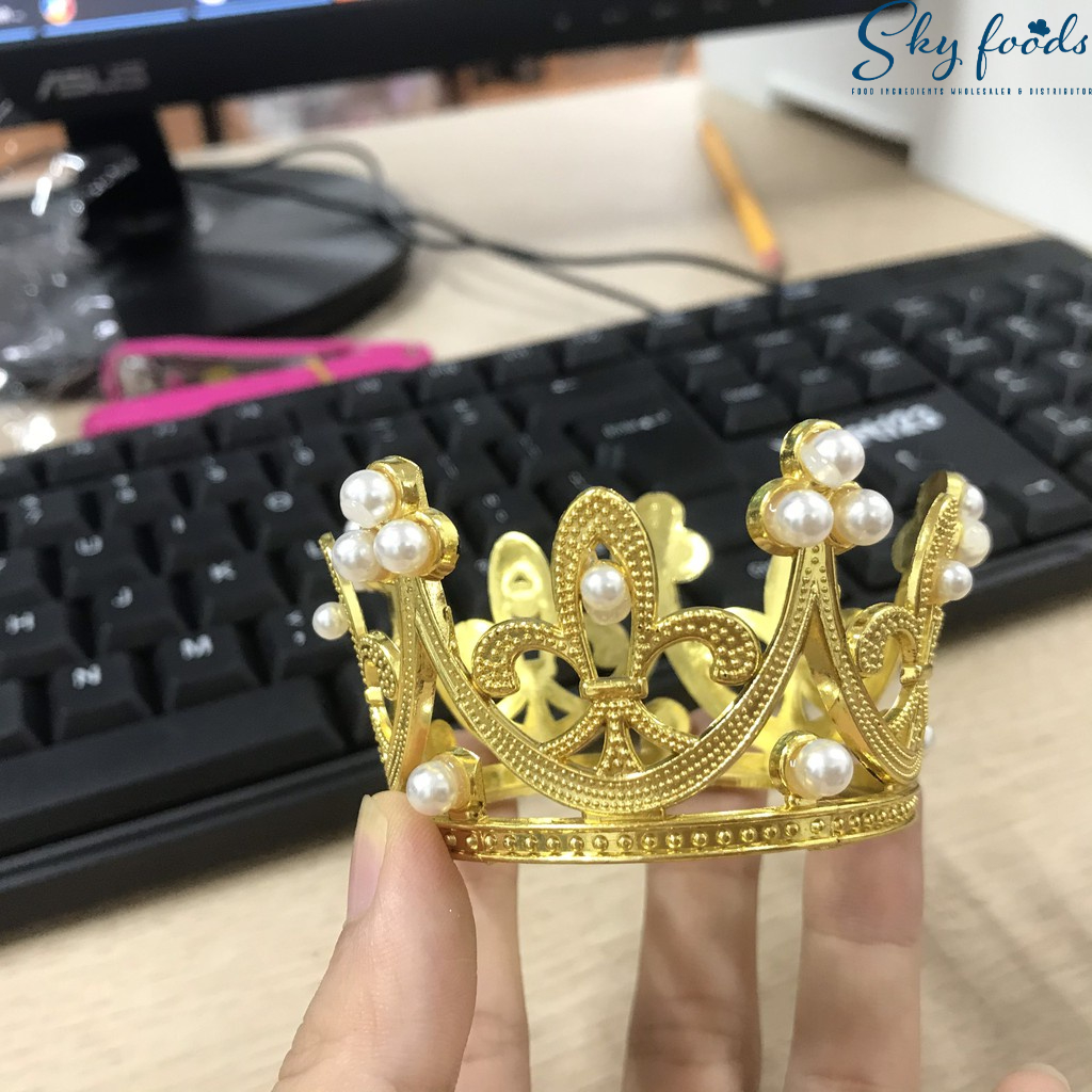 Phụ Kiện Bánh Sinh Nhật Bánh Kem - Vương Miện Trang Trí Bánh