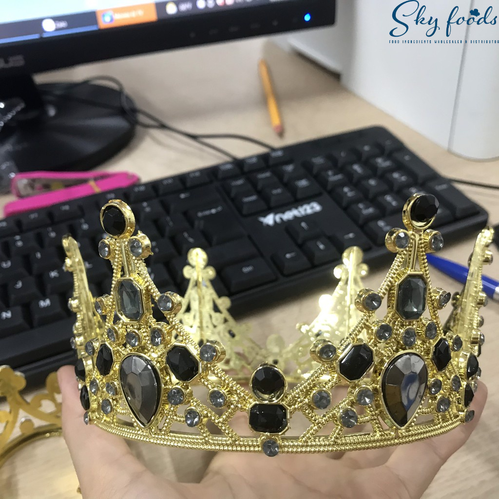 Phụ Kiện Bánh Sinh Nhật Bánh Kem - Vương Miện Trang Trí Bánh