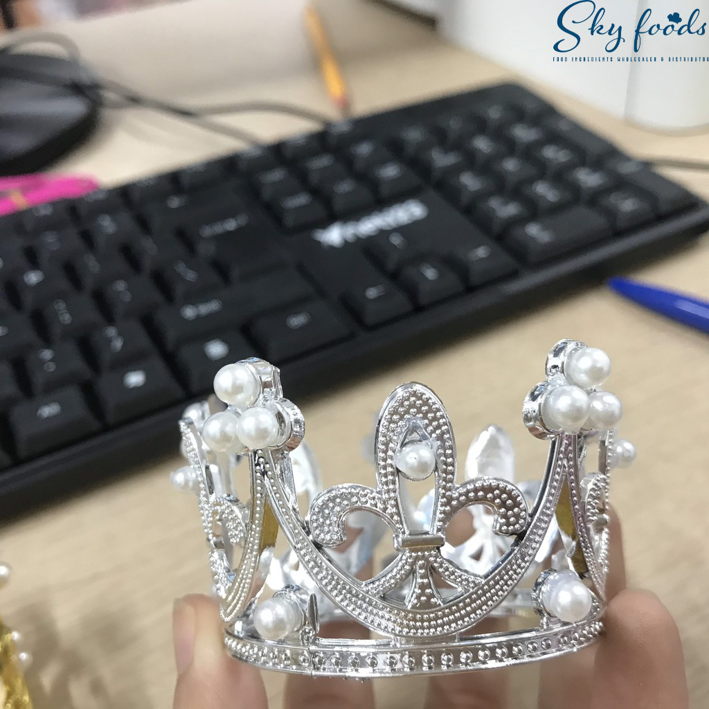 Phụ Kiện Bánh Sinh Nhật Bánh Kem - Vương Miện Trang Trí Bánh